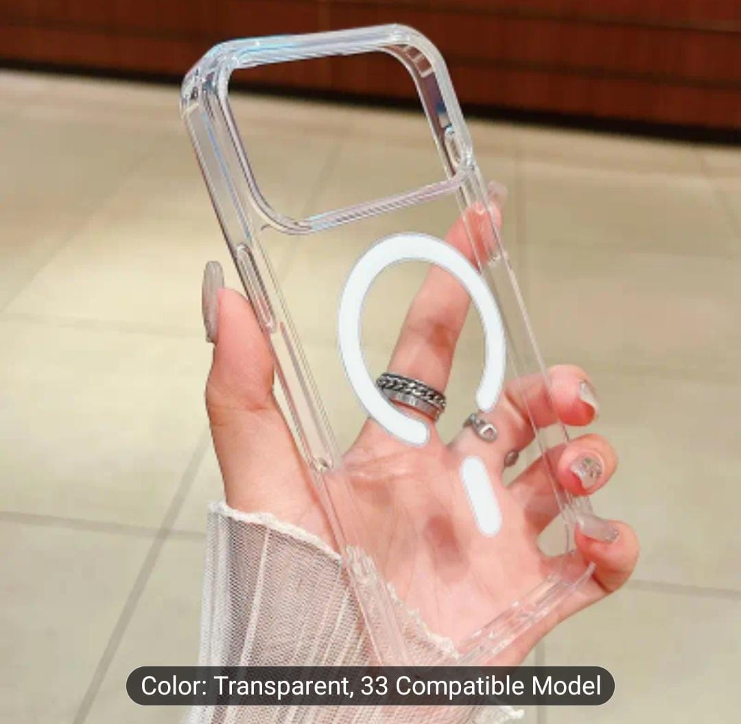 New Clear MagSafe Case for iPhone 17,  17Pro, 17 Pro Max Shockproof Wireless Charging Cover with Magnetic Feature