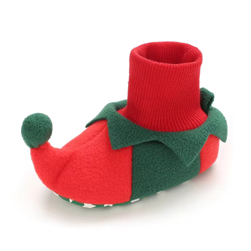 Christmas Winter New Role Playing Cute Cartoon Warm Shoes Baby Walking Shoes Winter 0-18 Months Baby