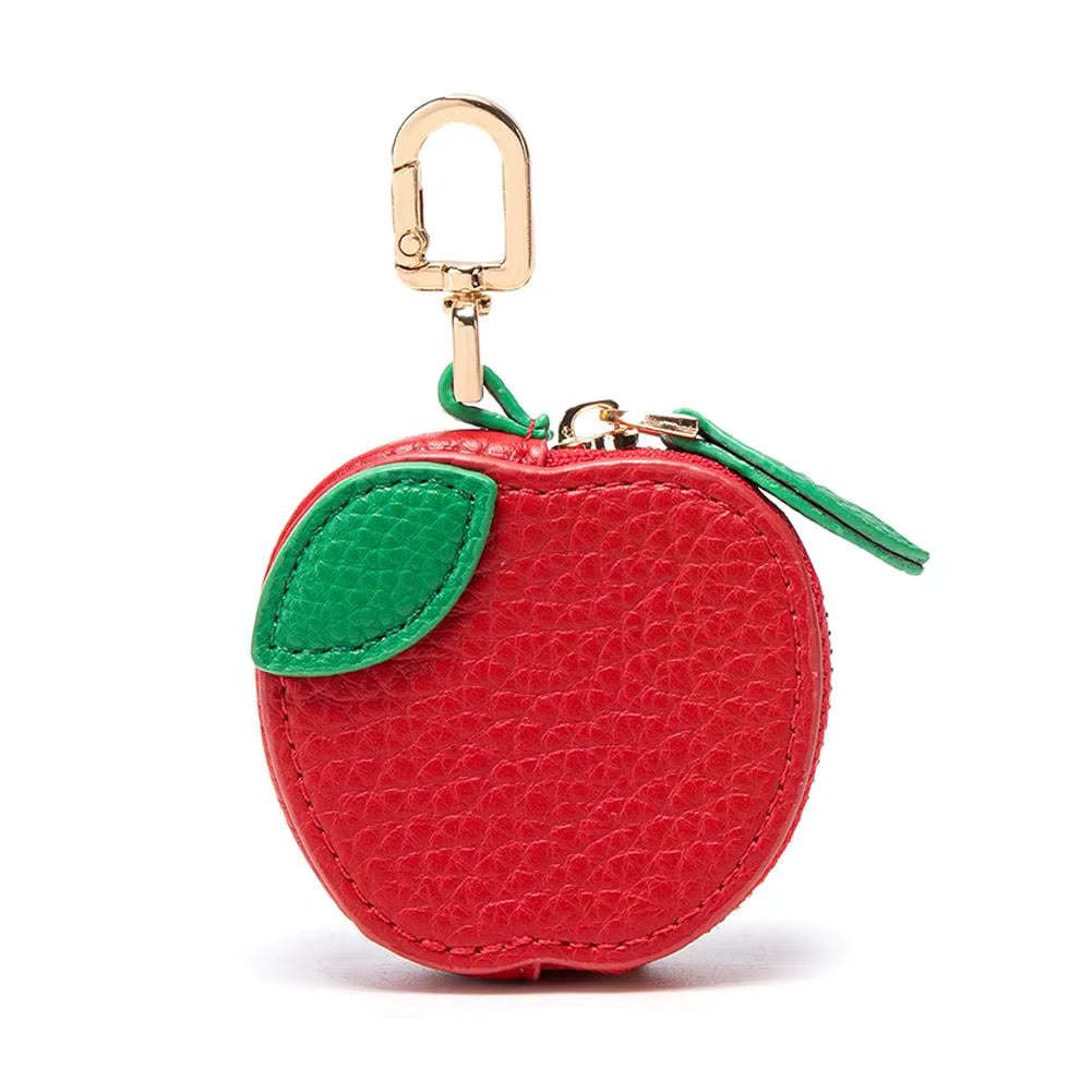 Cute Strawberry Leather Bag Charm Y2k Keychain with Zipper Preppy Purse Charm Cute core Accessories Aesthetic Stuff