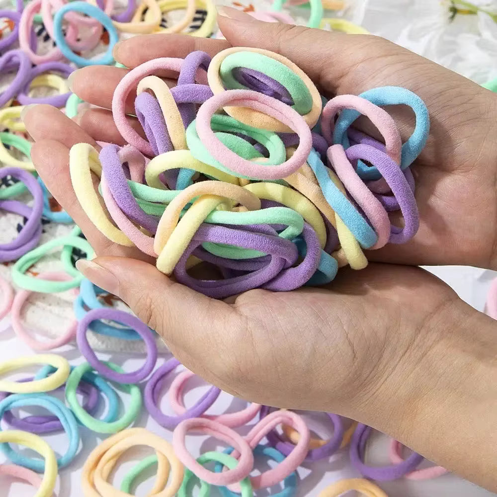 30-100pcs Hair Accessories for Women girl Basic Hair Bands Headband Hair Ropes Ties Ponytail Holder Simple and Fashionable Nylon
