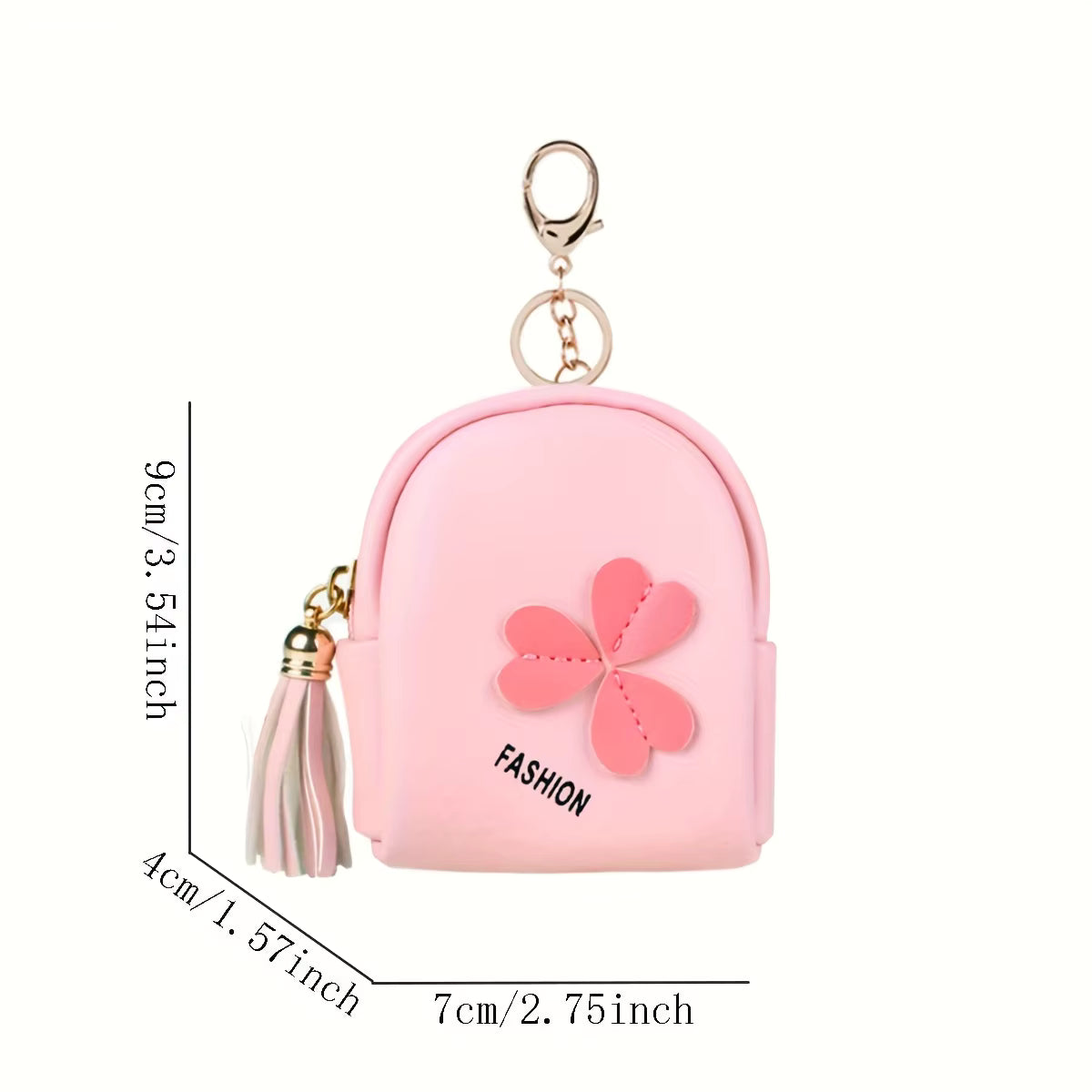 Small schoolbag wallet, children's mini coin purse, cute small square bag, PU leather, Korean student holding a coin bag