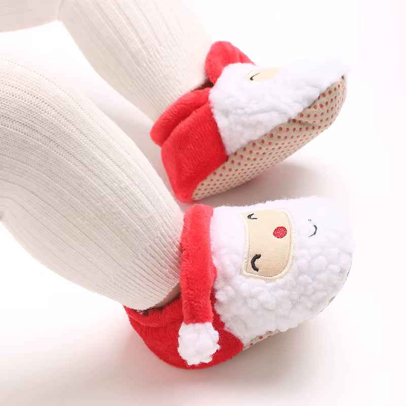 Christmas Baby Boots 0-18 Months Winter Warm First Walkers Soft Sole Boys Girls Holiday Party Cute shoes