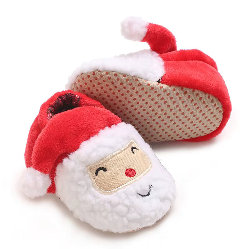 Christmas Baby Boots 0-18 Months Winter Warm First Walkers Soft Sole Boys Girls Holiday Party Cute shoes