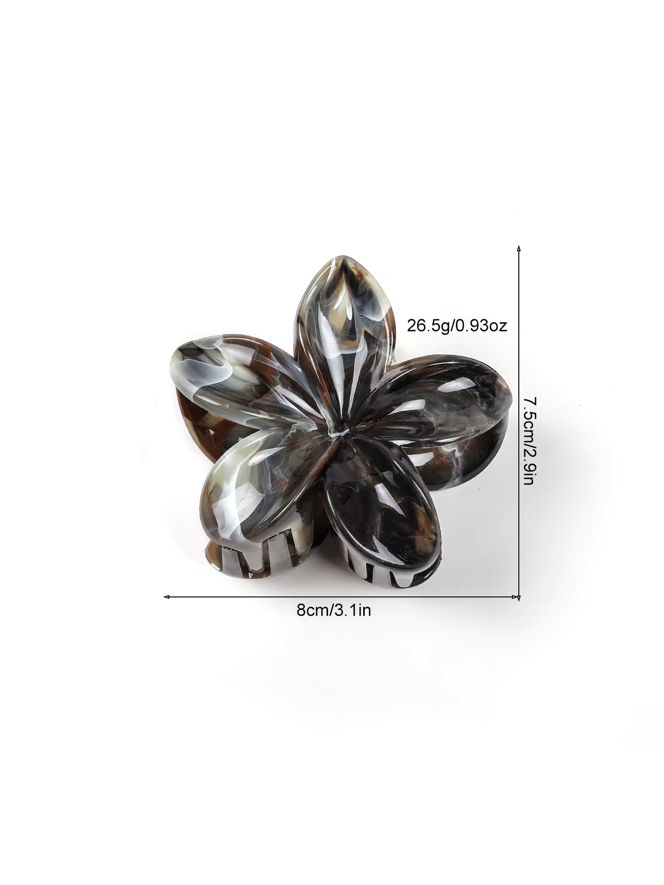 Flower Hair Claw Clips 4PCS Big Cute Jaw Clips for Women Girls Thick Hair Large Daisy Clips Non Slip Strong Hold 4 Colors