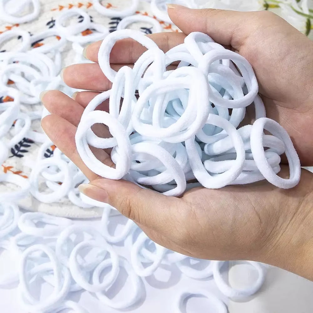 30-100pcs Hair Accessories for Women girl Basic Hair Bands Headband Hair Ropes Ties Ponytail Holder Simple and Fashionable Nylon