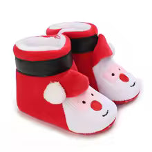 Christmas Baby Boots 0-18 Months Winter Warm First Walkers Soft Sole Boys Girls Holiday Party Cute shoes