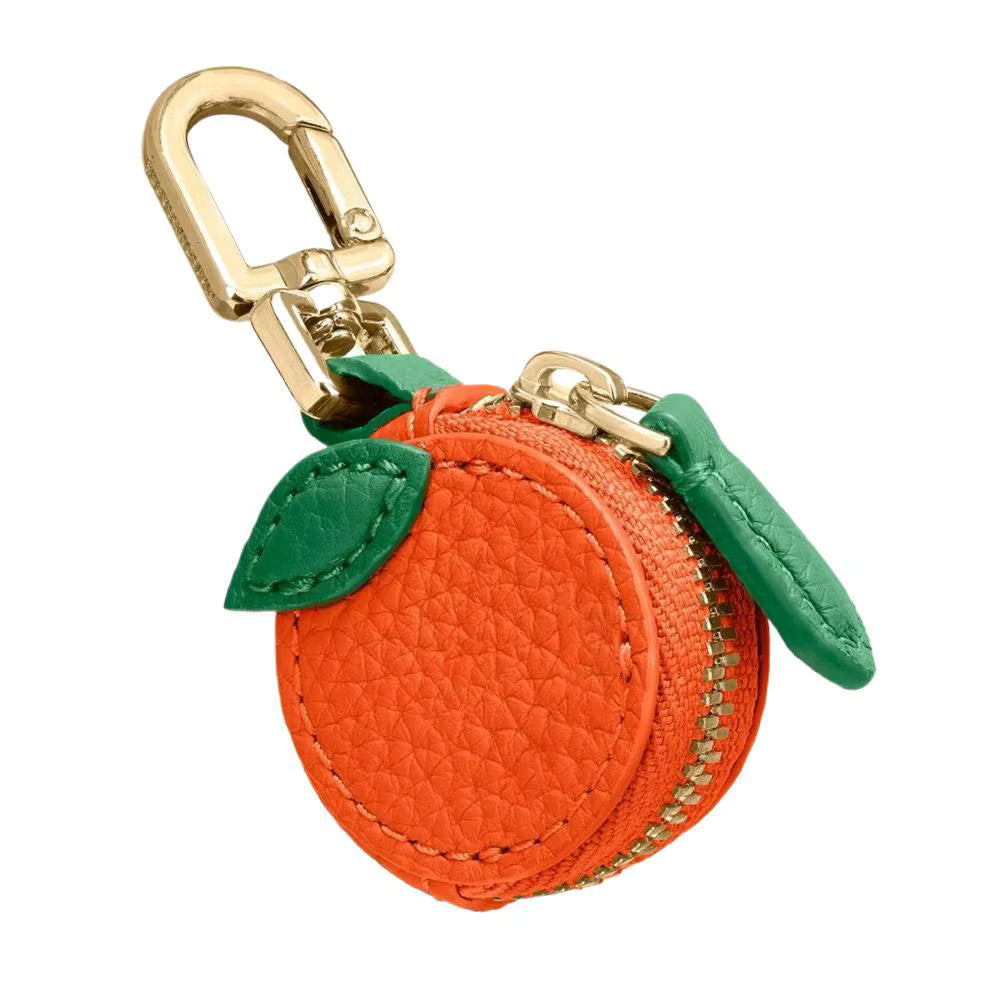 Cute Strawberry Leather Bag Charm Y2k Keychain with Zipper Preppy Purse Charm Cute core Accessories Aesthetic Stuff