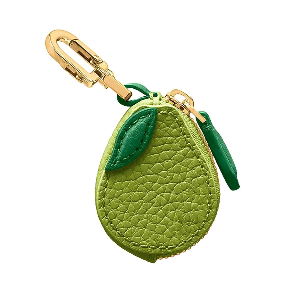 Cute Strawberry Leather Bag Charm Y2k Keychain with Zipper Preppy Purse Charm Cute core Accessories Aesthetic Stuff
