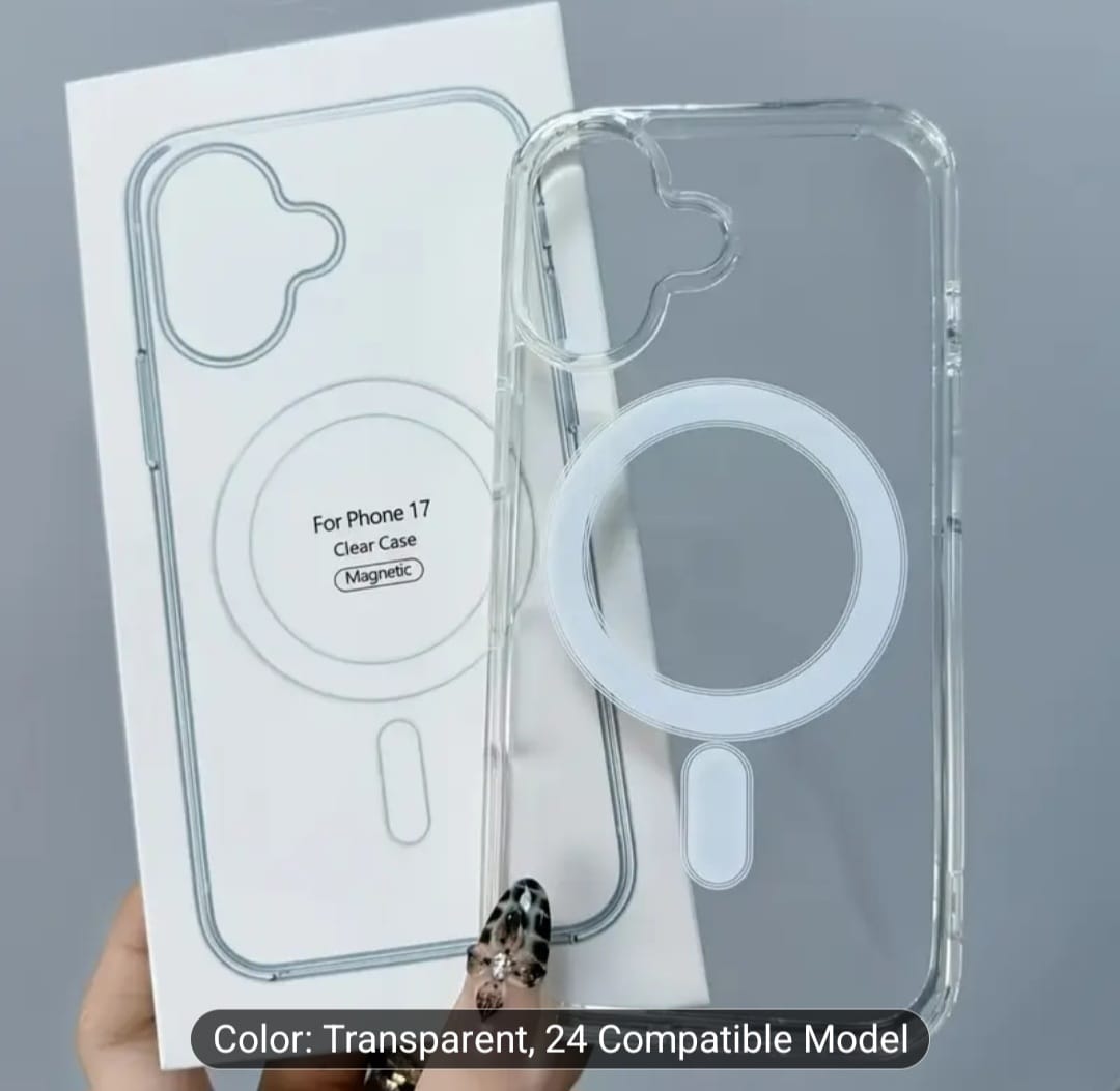 New Clear MagSafe Case for iPhone 17,  17Pro, 17 Pro Max Shockproof Wireless Charging Cover with Magnetic Feature