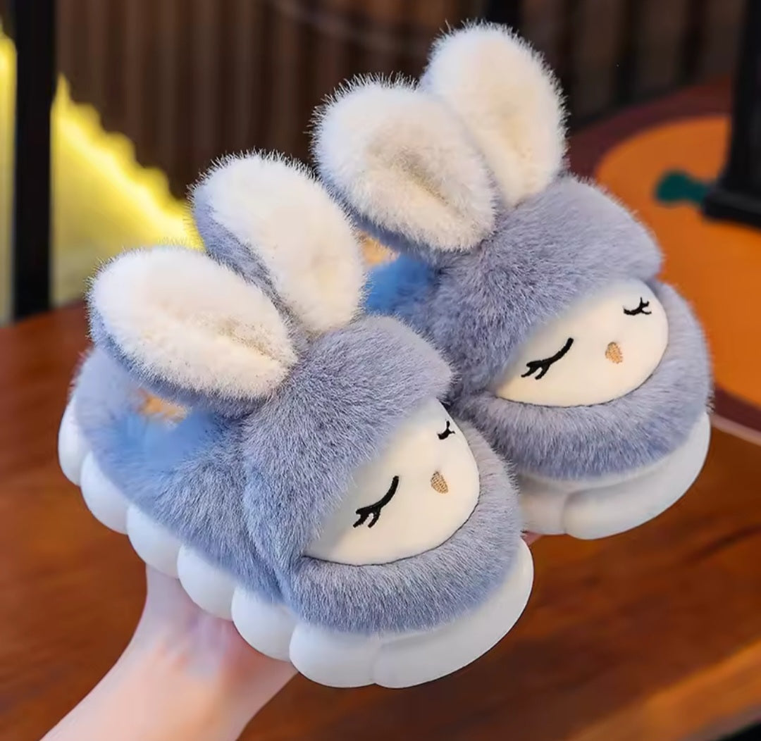 2025 New Winter Kids Plush Slippers CartoonChildren's Indoor Slides Non-Slip Soft Mule Girls Boys Warm House Cotton Shoes