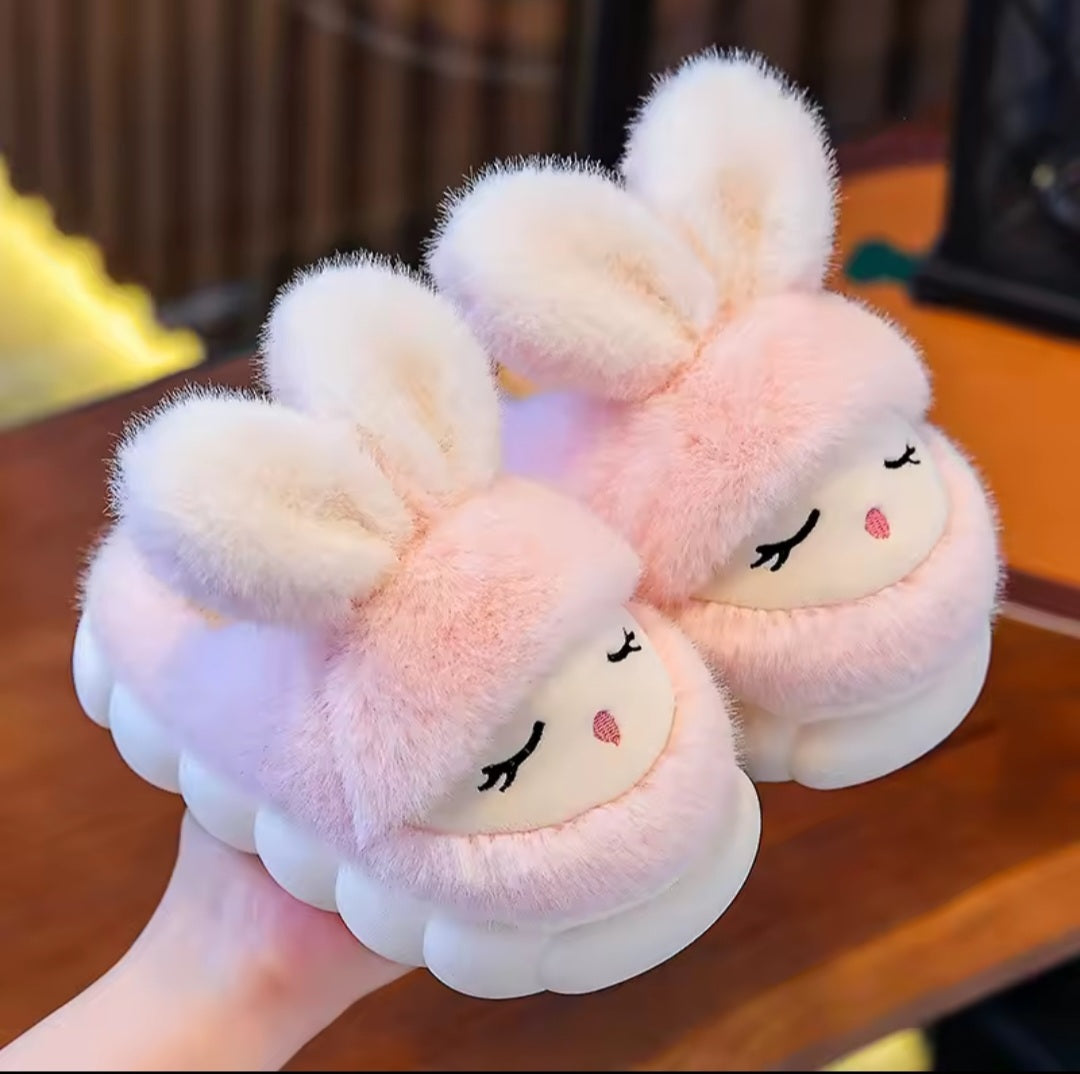 2025 New Winter Kids Plush Slippers CartoonChildren's Indoor Slides Non-Slip Soft Mule Girls Boys Warm House Cotton Shoes