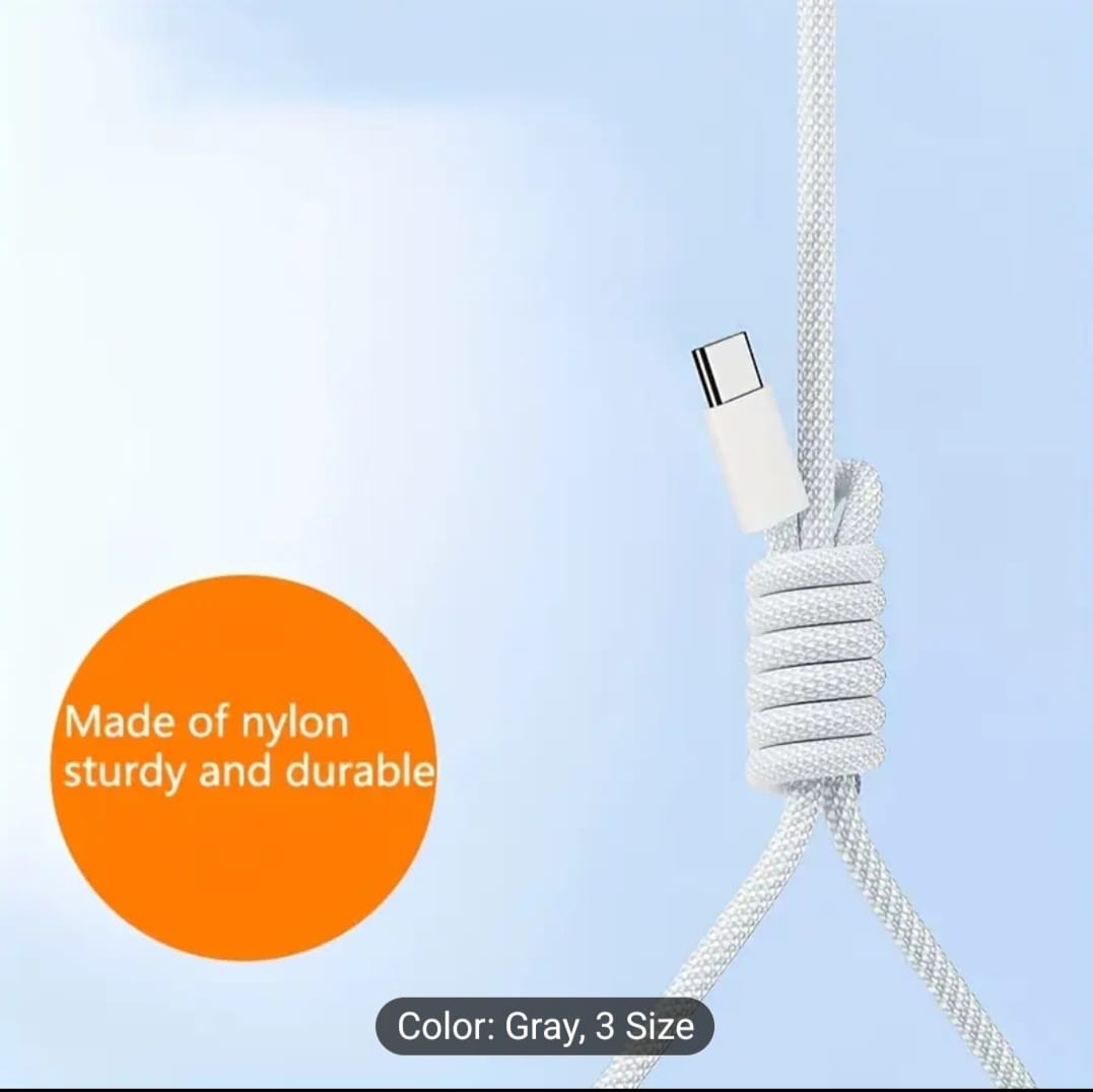 60W Type C To Type C Cable 6A Super Fast Charging Phone Charger Data Cord